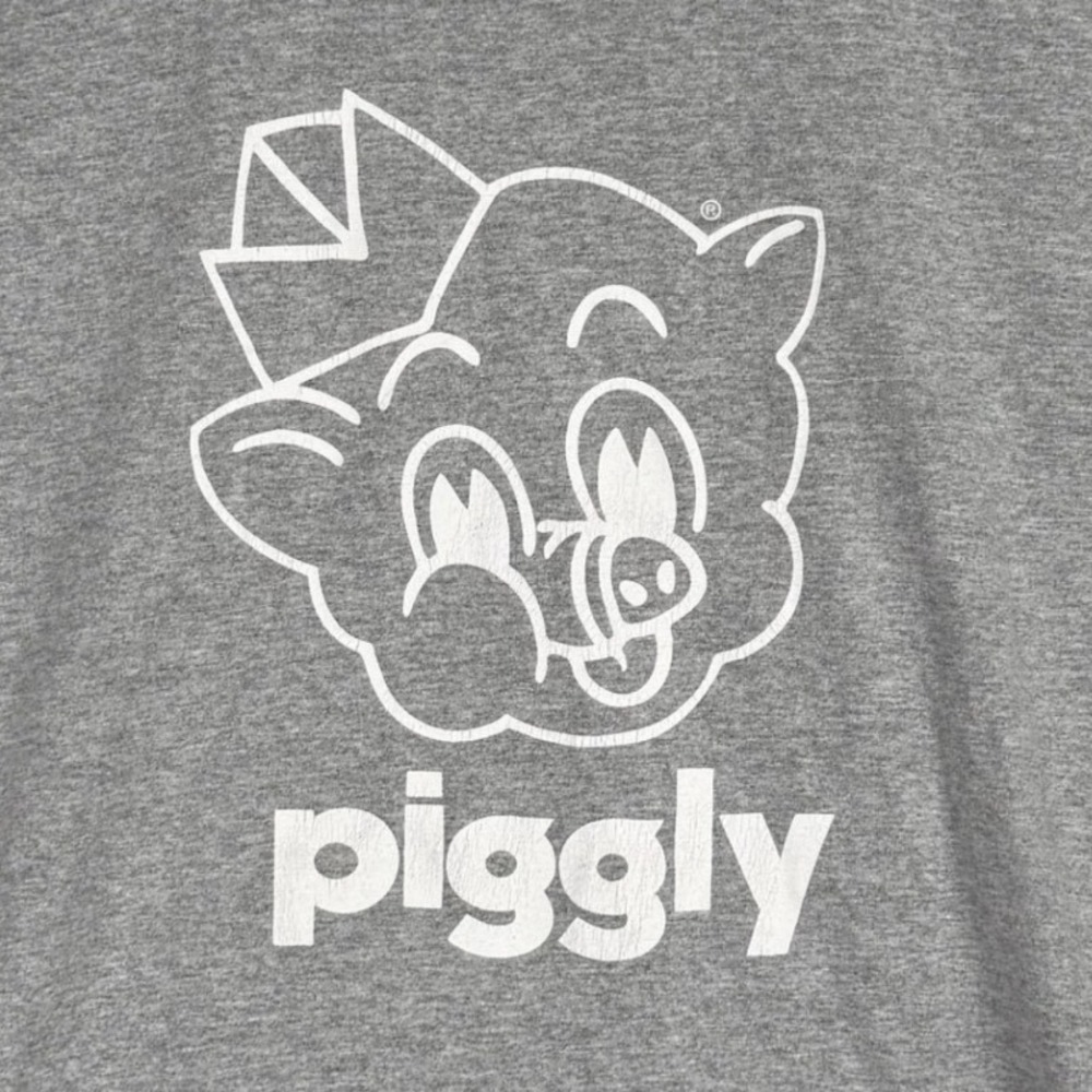 Piggly Wiggly T-Shirt Adult Medium Gray Excellent Hilton Head‎ SC - Picture 2 of 8